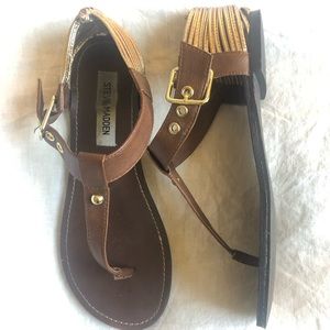 Steve Madden Serenite Brown/Gold Sandals